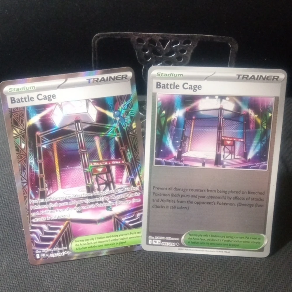 ✨ 2 Battle Cage Pokemon Trainer NM Cards Holo + Full Art Prismatic Evolutions ✨